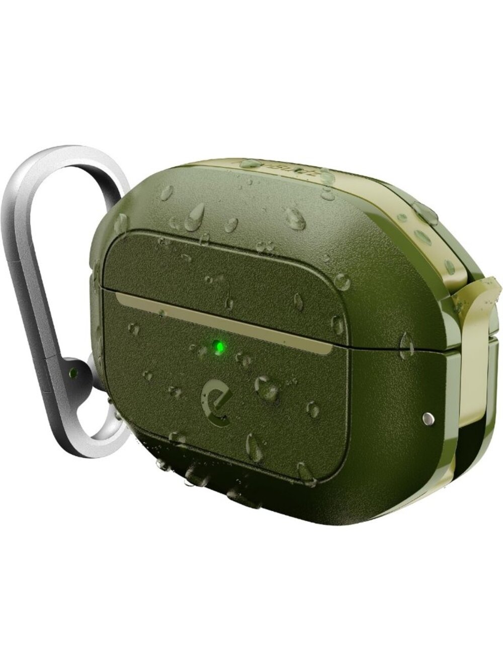 Ultra Rugged Waterproof AirPods Pro 2 Case - Forest Green, Secure Lock Design
